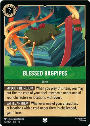 Blessed Bagpipes (101/204) - Whispers in the Well | Grognard Games