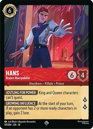 Hans - Brazen Manipulator (117/204) - Whispers in the Well | Grognard Games