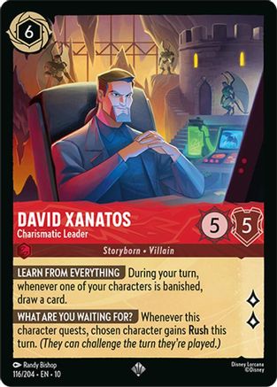 David Xanatos - Charismatic Leader (116/204) - Whispers in the Well Cold Foil | Grognard Games