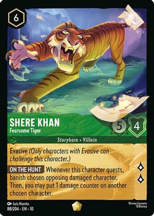 Shere Khan - Fearsome Tiger (88/204) - Whispers in the Well Cold Foil | Grognard Games