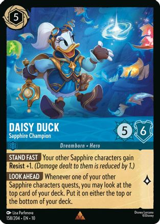 Daisy Duck - Sapphire Champion (158/204) - Whispers in the Well | Grognard Games