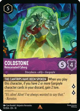 Coldstone - Reincarnated Cyborg (51/204) - Whispers in the Well Cold Foil | Grognard Games