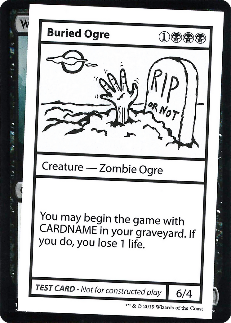 Buried Ogre (2021 Edition) [Mystery Booster Playtest Cards] | Grognard Games