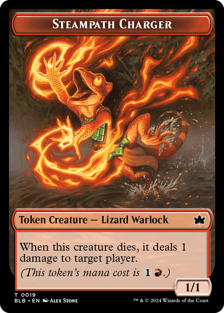 Steampath Charger (BLB-019) - Bloomburrow Tokens | Grognard Games