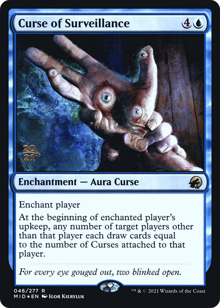Curse of Surveillance [Innistrad: Midnight Hunt Prerelease Promos] | Grognard Games