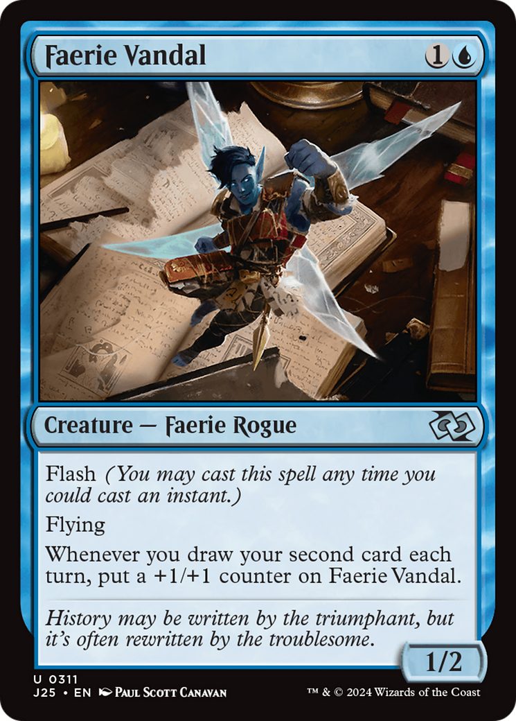 Faerie Vandal [Foundations Jumpstart] | Grognard Games