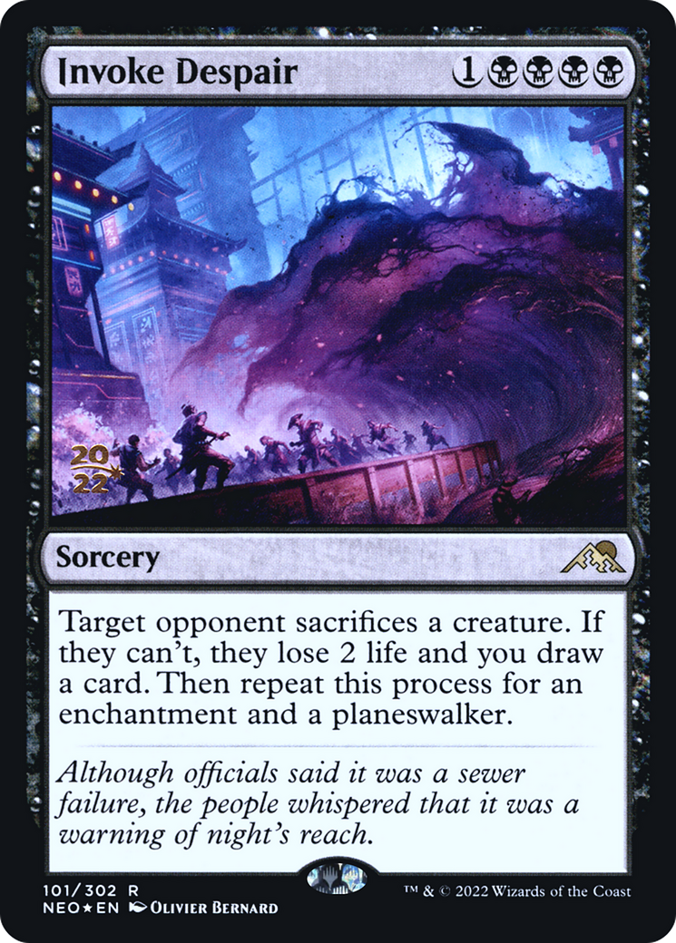 Invoke Despair [Kamigawa: Neon Dynasty Prerelease Promos] | Grognard Games