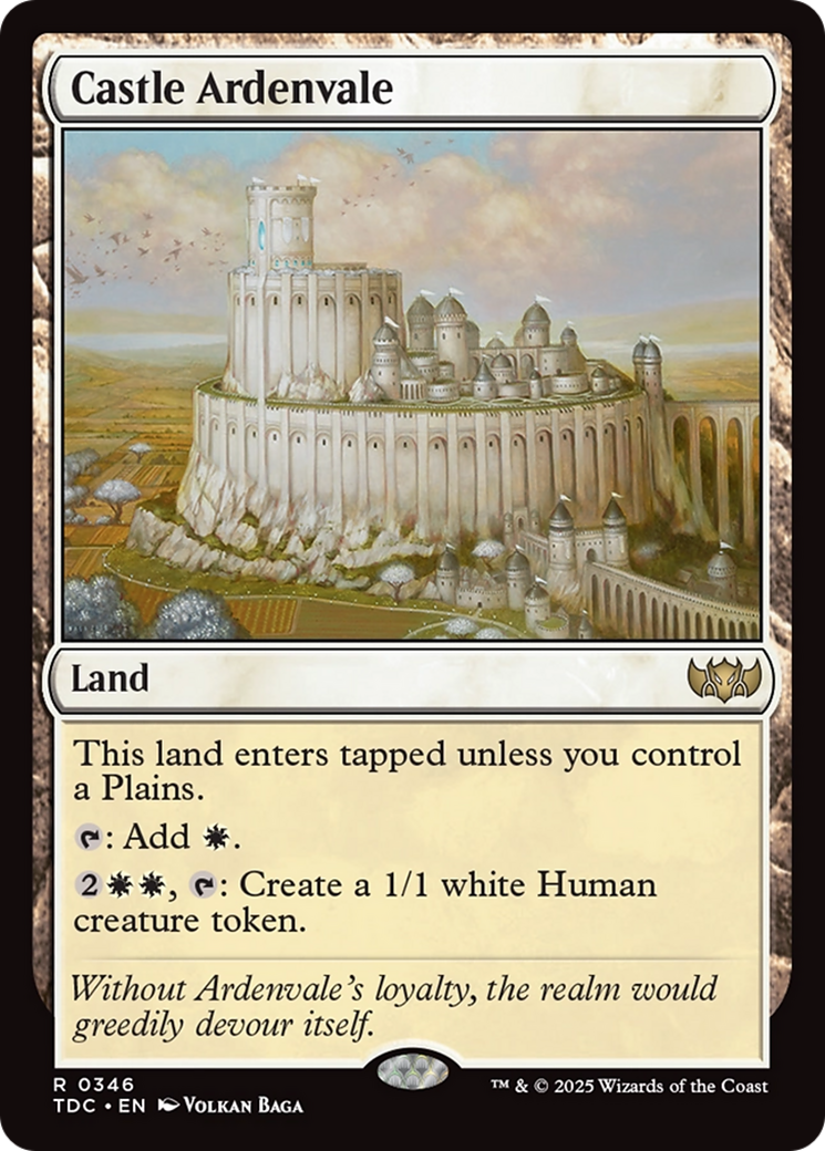 Castle Ardenvale [Tarkir: Dragonstorm Commander] | Grognard Games