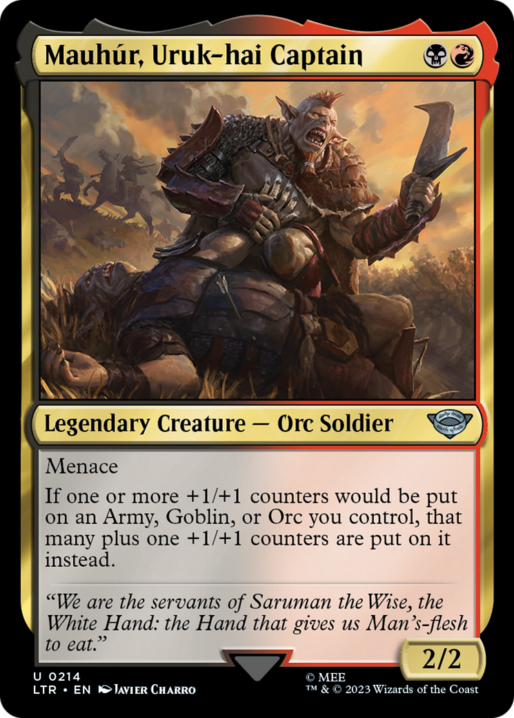 Mauhur, Uruk-hai Captain [The Lord of the Rings: Tales of Middle-Earth] | Grognard Games