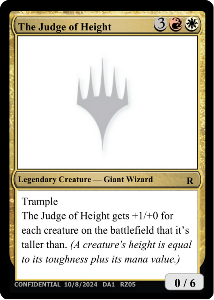 The Judge of Height [Unknown Event] | Grognard Games