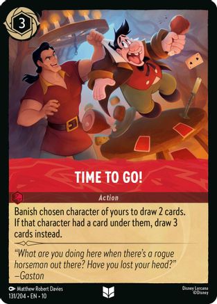 Time to Go! (131/204) - Whispers in the Well Cold Foil | Grognard Games