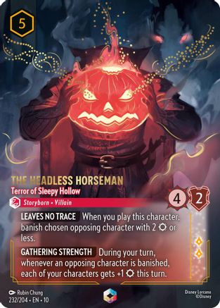 The Headless Horseman - Terror of Sleepy Hollow (Enchanted) (232/204) - Whispers in the Well Holofoil | Grognard Games