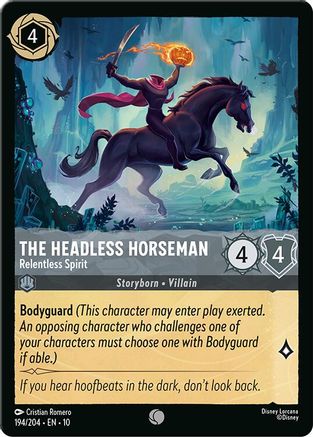 The Headless Horseman - Relentless Spirit (194/204) - Whispers in the Well Cold Foil | Grognard Games