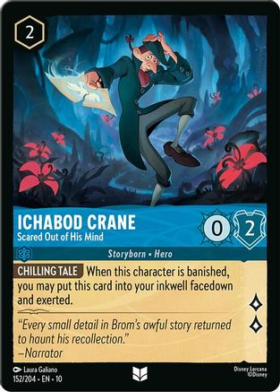 Ichabod Crane - Scared Out of His Mind (152/204) - Whispers in the Well Cold Foil | Grognard Games