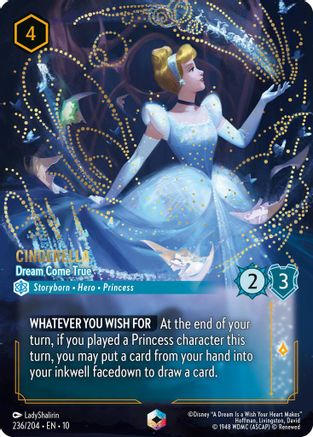 Cinderella - Dream Come True (Enchanted) (236/204) - Whispers in the Well Holofoil | Grognard Games