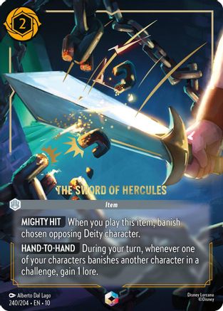 The Sword of Hercules (Enchanted) (240/204) - Whispers in the Well Holofoil | Grognard Games