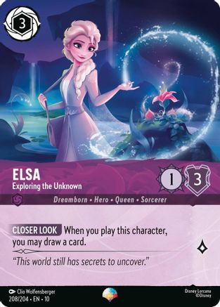Elsa - Exploring the Unknown (Epic) (208/204) - Whispers in the Well Holofoil | Grognard Games