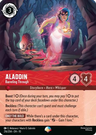 Aladdin - Barreling Through (Epic) (216/204) - Whispers in the Well Holofoil | Grognard Games