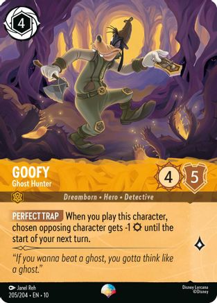 Goofy - Ghost Hunter (Epic) (205/204) - Whispers in the Well Holofoil | Grognard Games