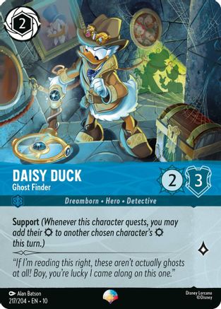 Daisy Duck - Ghost Finder (Epic) (217/204) - Whispers in the Well Holofoil | Grognard Games
