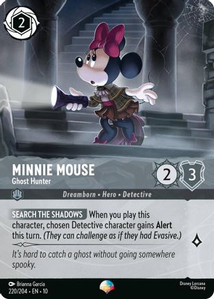 Minnie Mouse - Ghost Hunter (Epic) (220/204) - Whispers in the Well Holofoil | Grognard Games