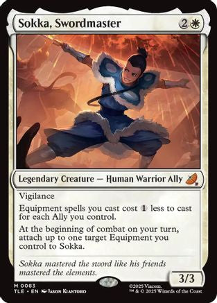 Sokka, Swordmaster (TLE-083) - Avatar: The Last Airbender: Eternal-Legal Foil | Grognard Games