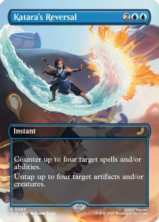 Katara's Reversal (Borderless) (TLE-063) - Avatar: The Last Airbender: Eternal-Legal | Grognard Games