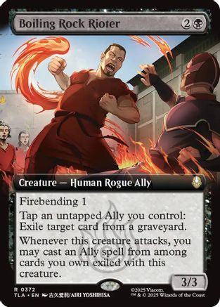 Boiling Rock Rioter (Extended Art) (TLA-372) - Avatar: The Last Airbender Foil | Grognard Games