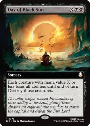 Day of Black Sun (Extended Art) (TLA-373) - Avatar: The Last Airbender Foil | Grognard Games