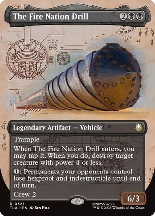 The Fire Nation Drill (Borderless) (TLA-321) - Avatar: The Last Airbender | Grognard Games