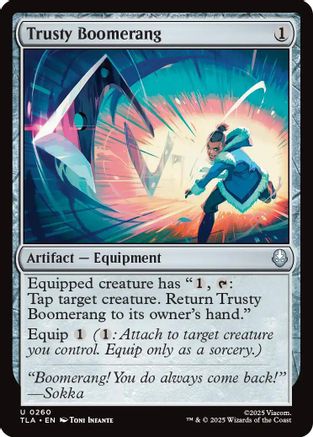 Trusty Boomerang (TLA-260) - Avatar: The Last Airbender Foil | Grognard Games