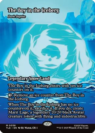 The Boy in the Iceberg - Dark Depths (TLE-056) - Avatar: The Last Airbender: Eternal-Legal Foil | Grognard Games