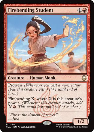 Firebending Student (TLA-139) - Avatar: The Last Airbender Foil | Grognard Games