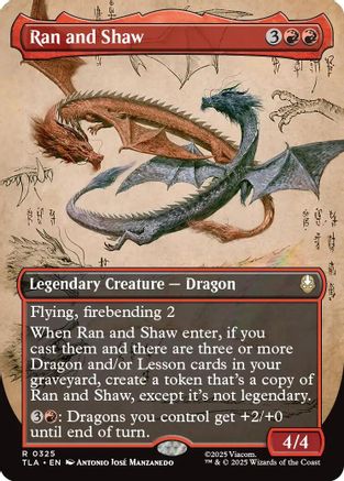 Ran and Shaw (Borderless) (TLA-325) - Avatar: The Last Airbender | Grognard Games