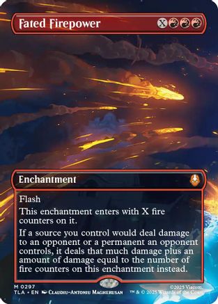 Fated Firepower (Borderless) (TLA-297) - Avatar: The Last Airbender | Grognard Games