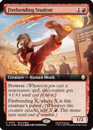 Firebending Student (Extended Art) (BABP-393) - Buy-A-Box Promos Foil | Grognard Games