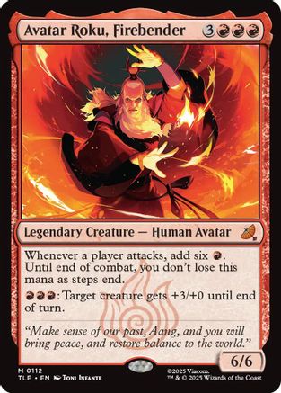Avatar Roku, Firebender (TLE-112) - Avatar: The Last Airbender: Eternal-Legal | Grognard Games