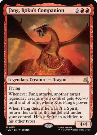 Fang, Roku's Companion (TLE-115) - Avatar: The Last Airbender: Eternal-Legal Foil | Grognard Games