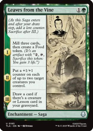 Leaves from the Vine (TLA-185) - Avatar: The Last Airbender | Grognard Games