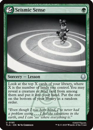 Seismic Sense (TLA-195) - Avatar: The Last Airbender Foil | Grognard Games