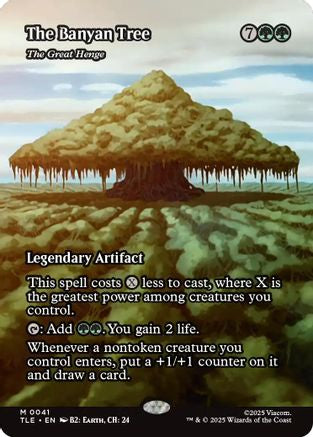 The Banyan Tree - The Great Henge (Borderless) (TLE-041) - Avatar: The Last Airbender: Eternal-Legal Foil | Grognard Games