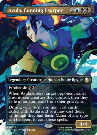 Azula, Cunning Usurper (Borderless) (TLA-303) - Avatar: The Last Airbender | Grognard Games