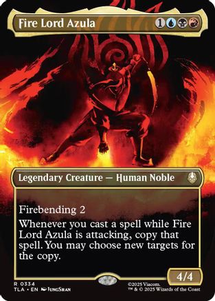 Fire Lord Azula (0334) (Borderless) (TLA-334) - Avatar: The Last Airbender Foil | Grognard Games