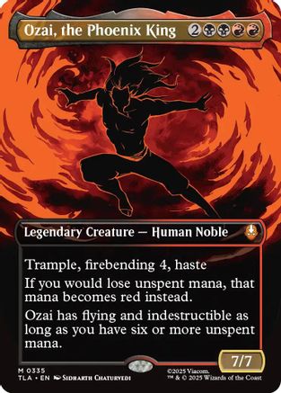 Ozai, the Phoenix King (0335) (Borderless) (TLA-335) - Avatar: The Last Airbender | Grognard Games