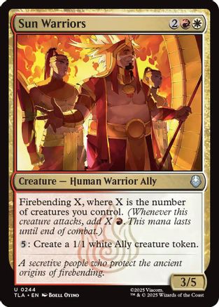 Sun warriors (TLA-244) - Avatar: The Last Airbender Foil | Grognard Games