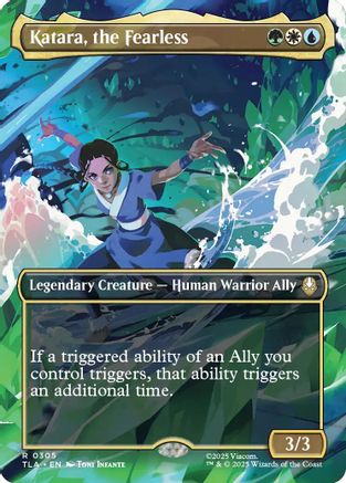 Katara, the Fearless (Borderless) (TLA-305) - Avatar: The Last Airbender | Grognard Games