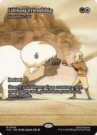 Lifelong Friendship - Eladamri's Call (Borderless) (TLE-048) - Avatar: The Last Airbender: Eternal-Legal Foil | Grognard Games