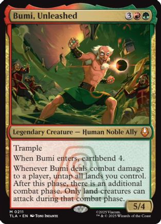 Bumi, Unleashed (TLA-211) - Avatar: The Last Airbender Foil | Grognard Games