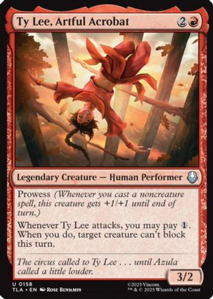 Ty Lee, Artful Acrobat (TLA-158) - Avatar: The Last Airbender Foil | Grognard Games