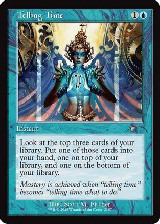 Telling Time (Retro Frame) (SLD-2157) - Secret Lair Drop Series | Grognard Games